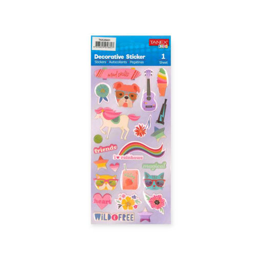 Picture of TANEX KIDS DECORATIVE FUN GIRL MIX STICKERS